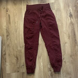 Dance Studio Maroon Joggers Sz 4